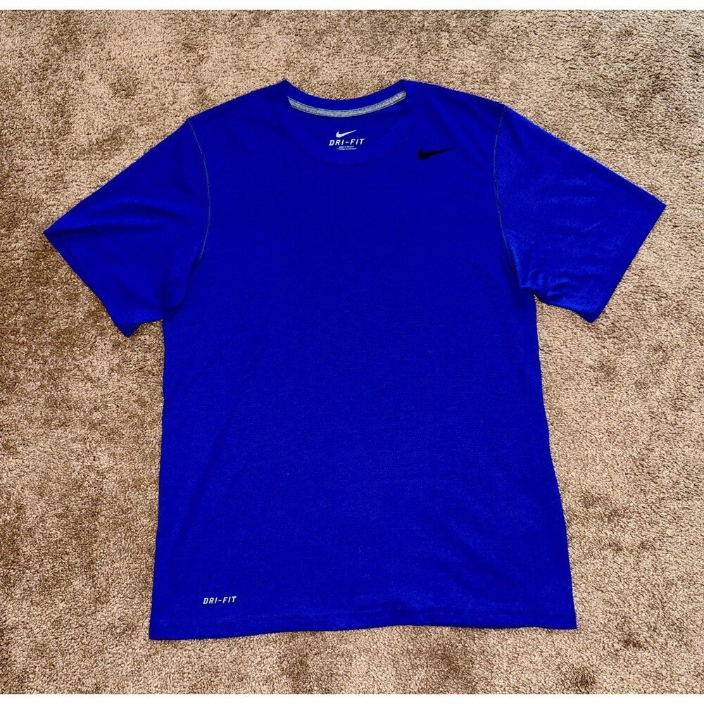 Nike Dri-Fit Athletic Training Tee - Men’s Small - Cobalt Blue